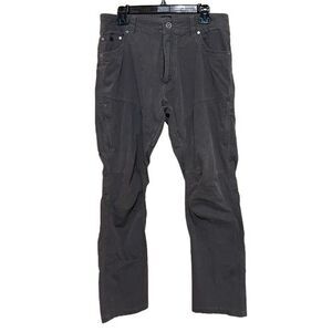 Kuhl Pants Mens 34x32 Gray Stretch Cargo Utility Vented Gorpcore Hiking Workwear